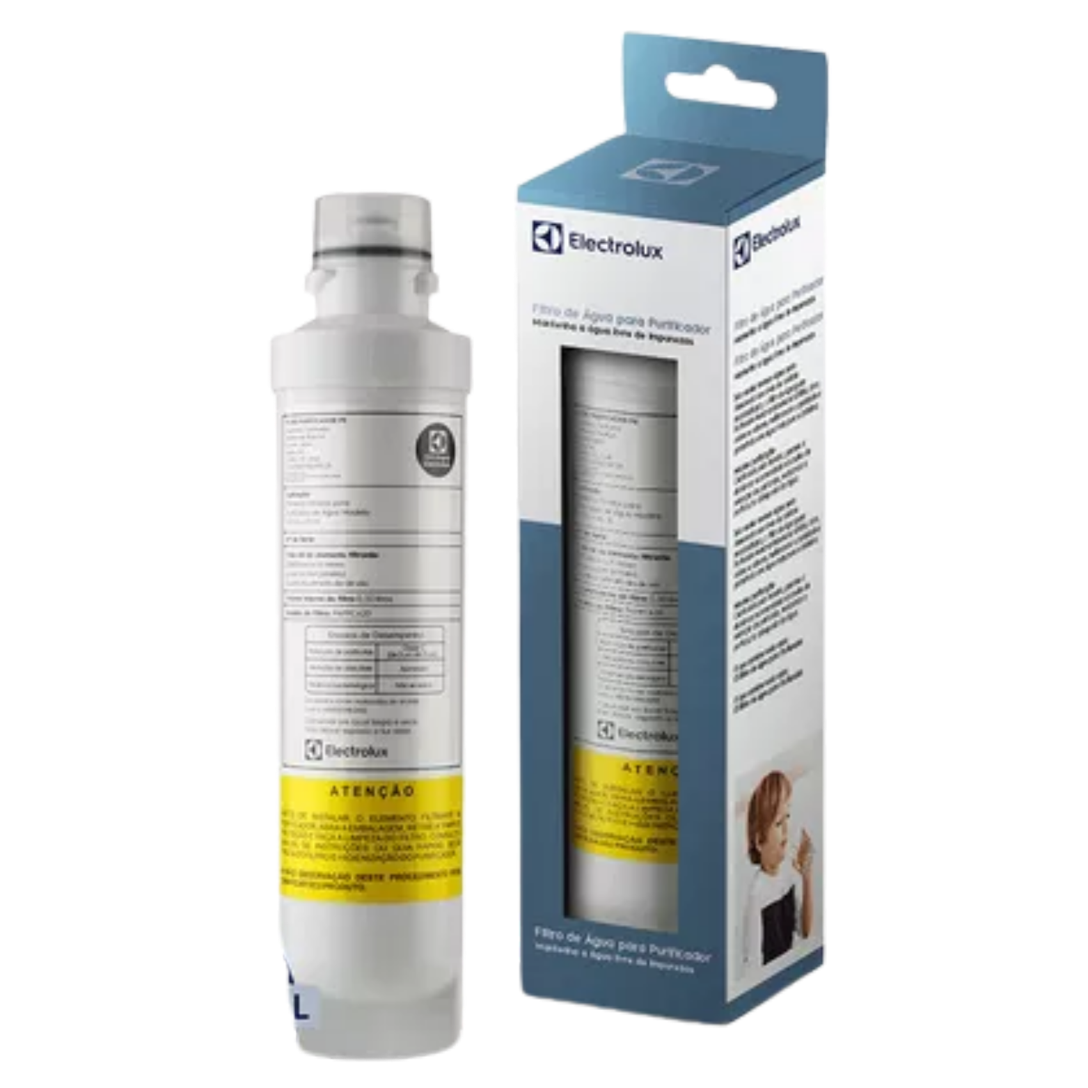 Filtro / Refil Original de Água para Purificador Electrolux PE11B/PE11X/PC41B/PC41X/PH41B/PH41X Cor branco